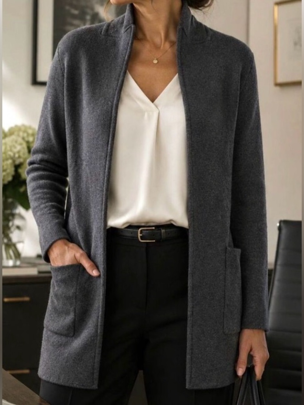 J.Crew Charcoal Gray Sophie Wool Blazer size L